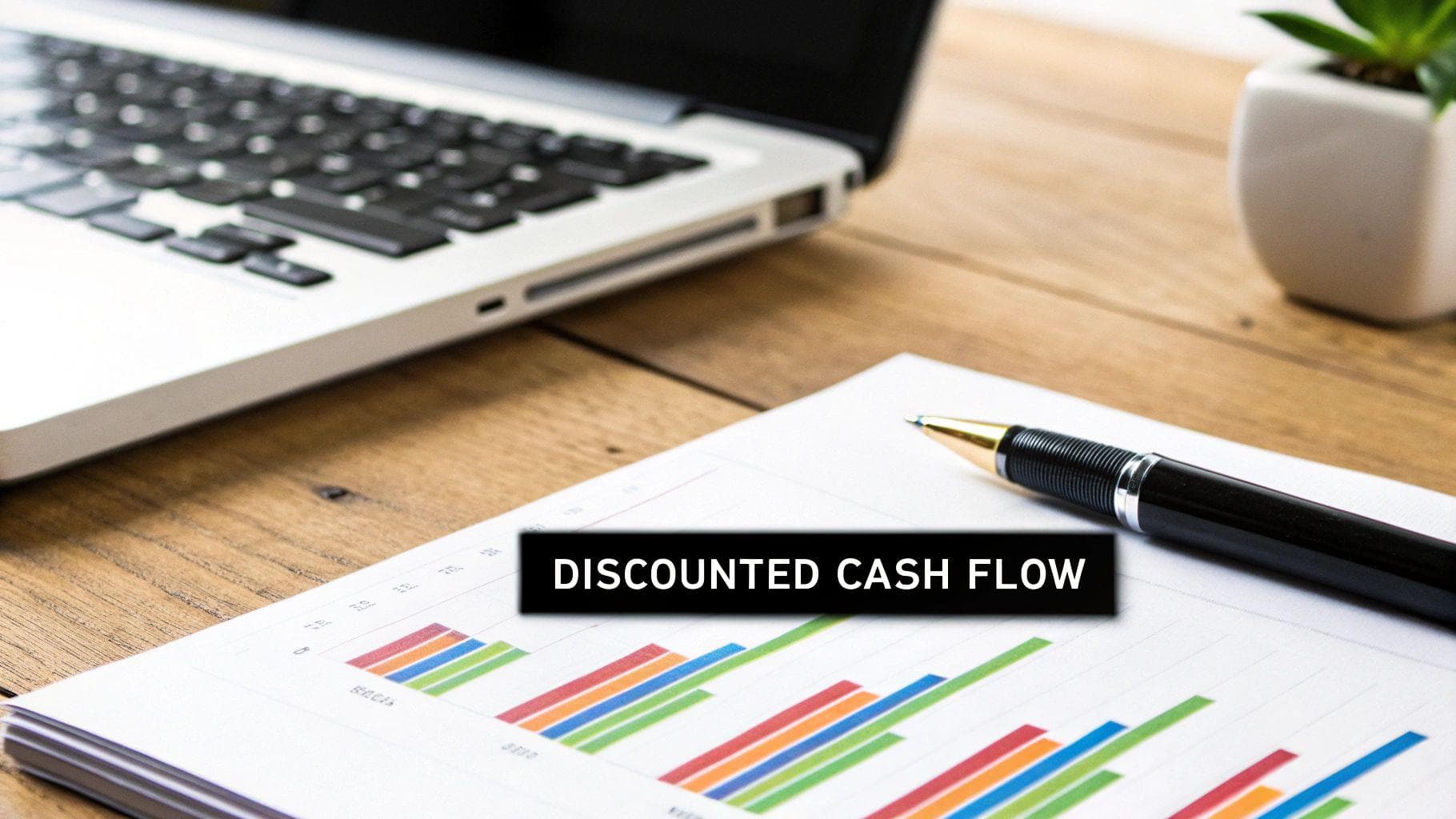 A professional presenting a valuation report to investors in a modern office.