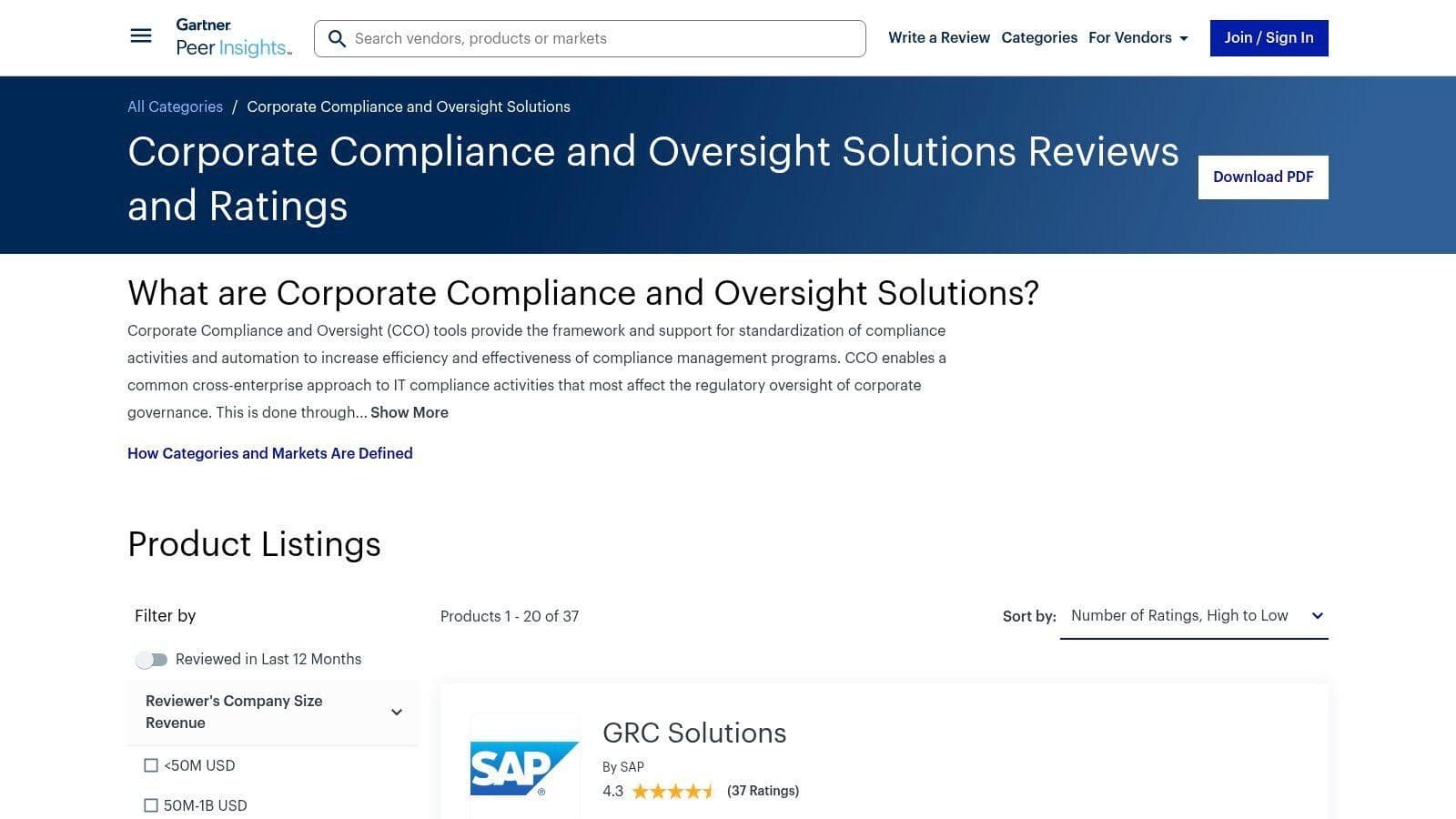 Gartner Peer Insights