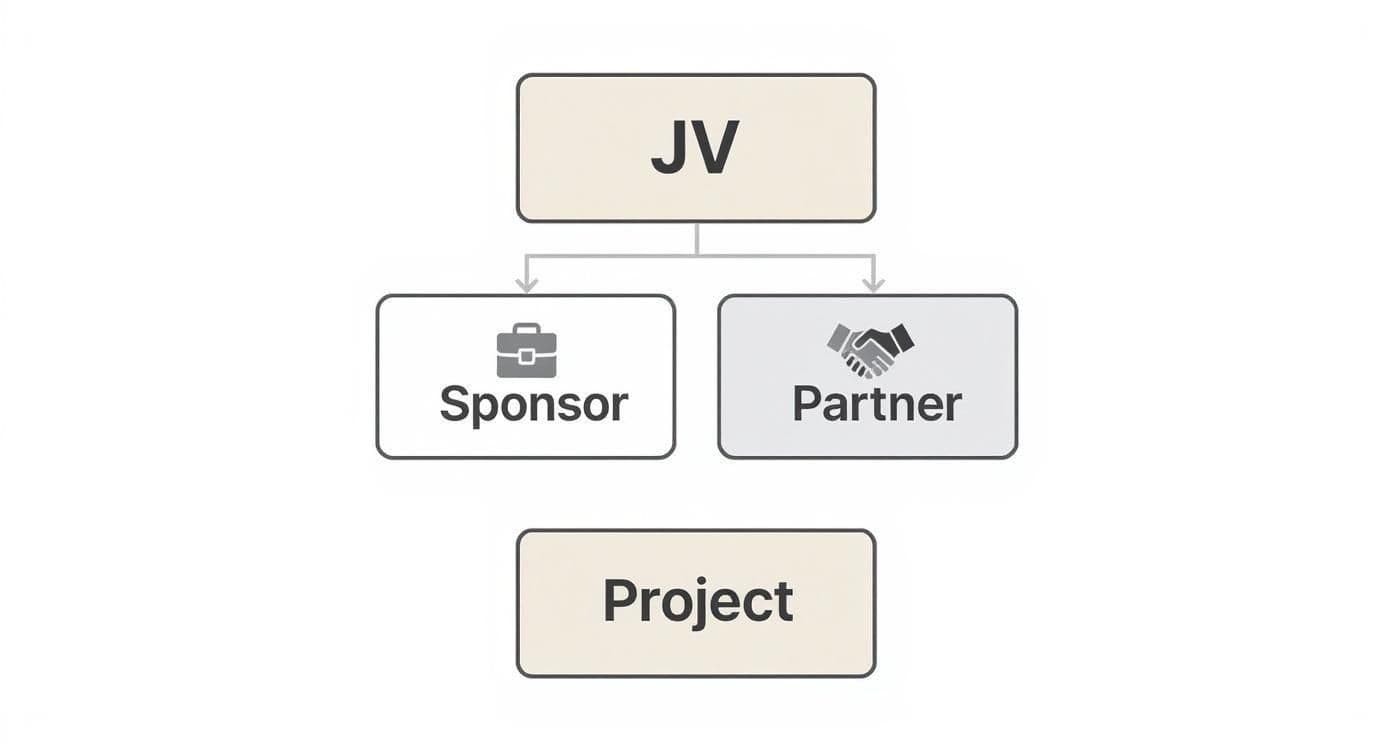 Infographic about joint venture partnerships