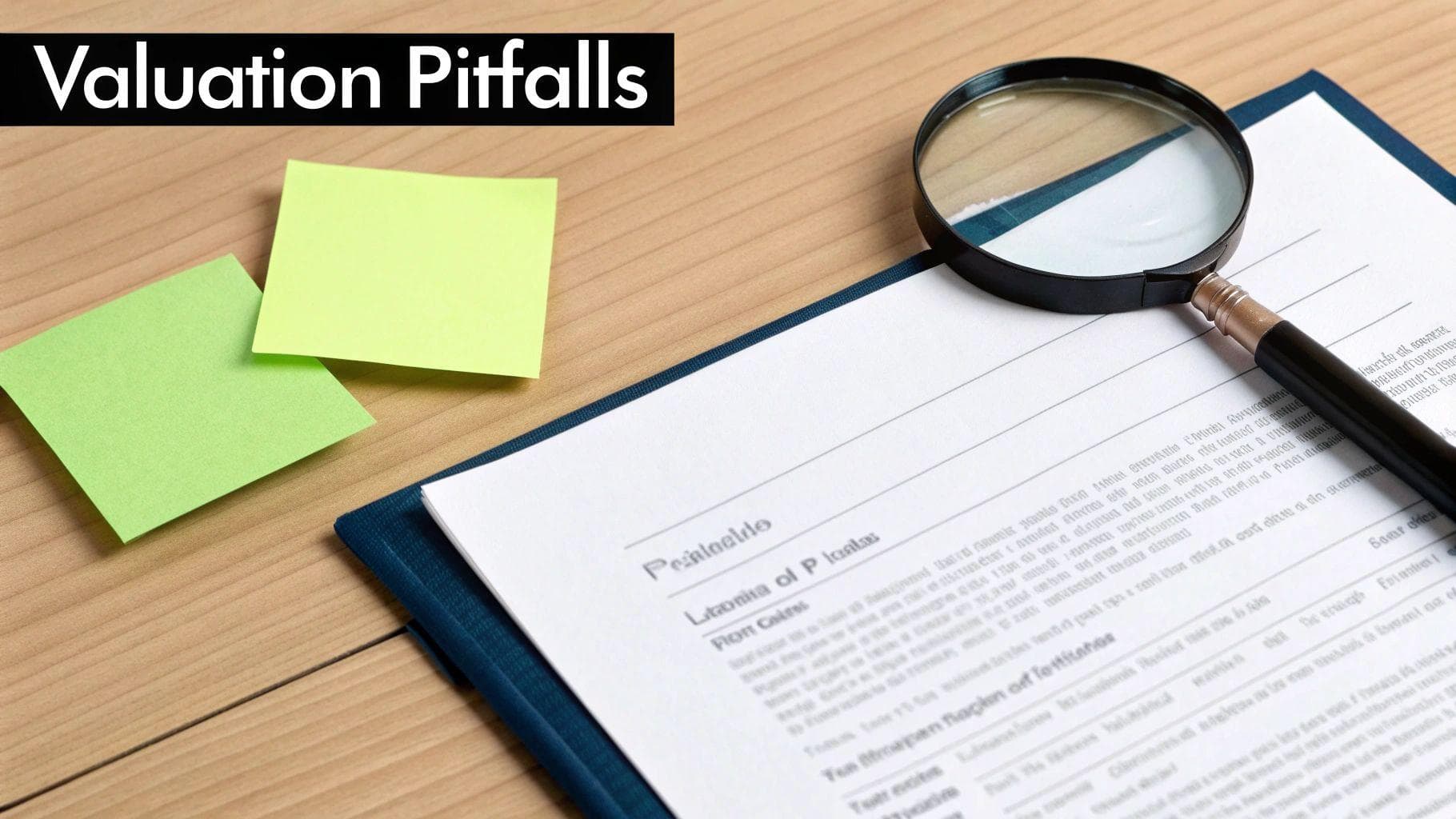 A red warning sign with an exclamation mark, symbolizing the risks and pitfalls in real estate valuation.