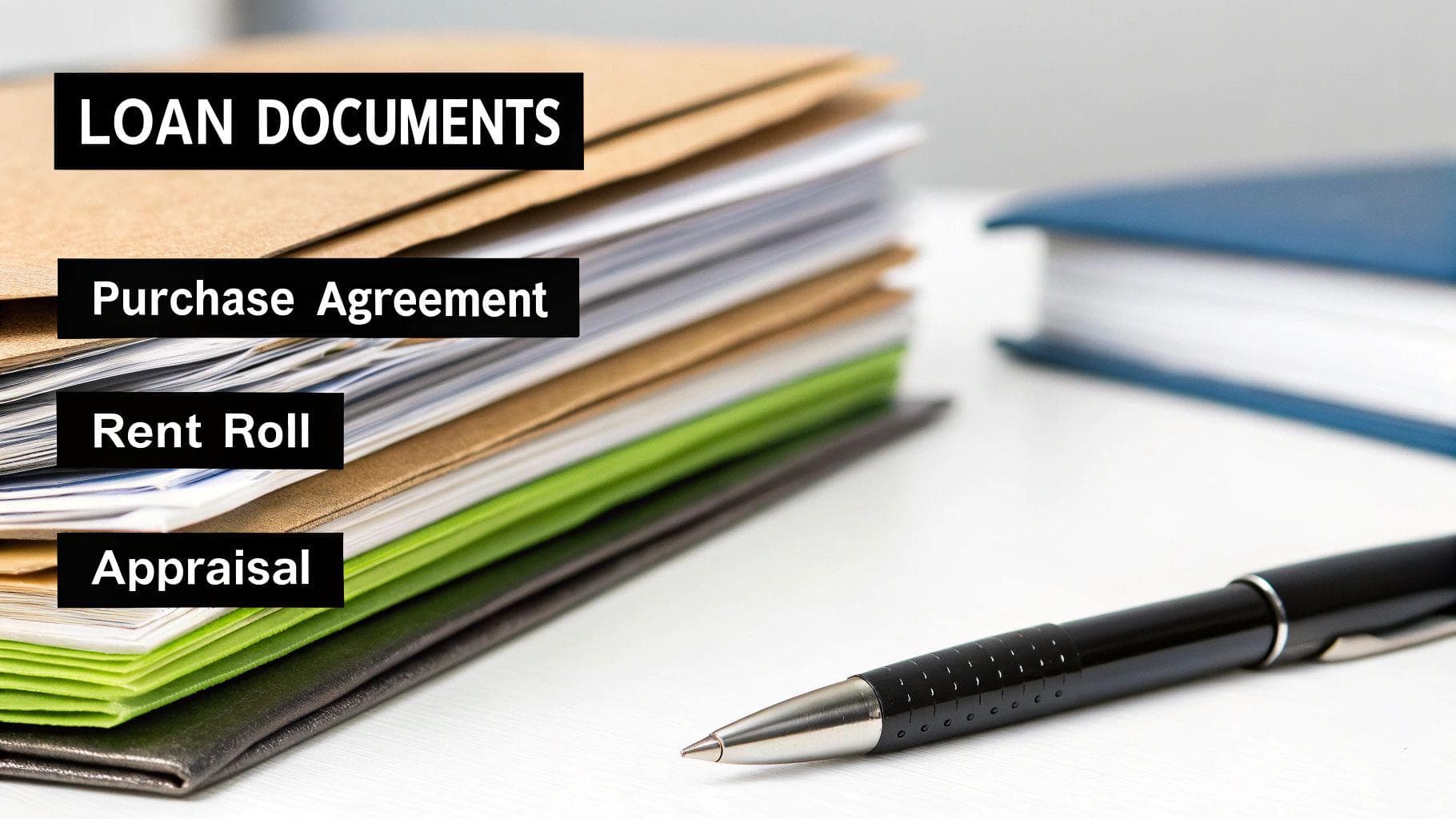 A lender at a desk reviewing property documents and financial charts on a computer screen, symbolizing the DSCR loan underwriting process.