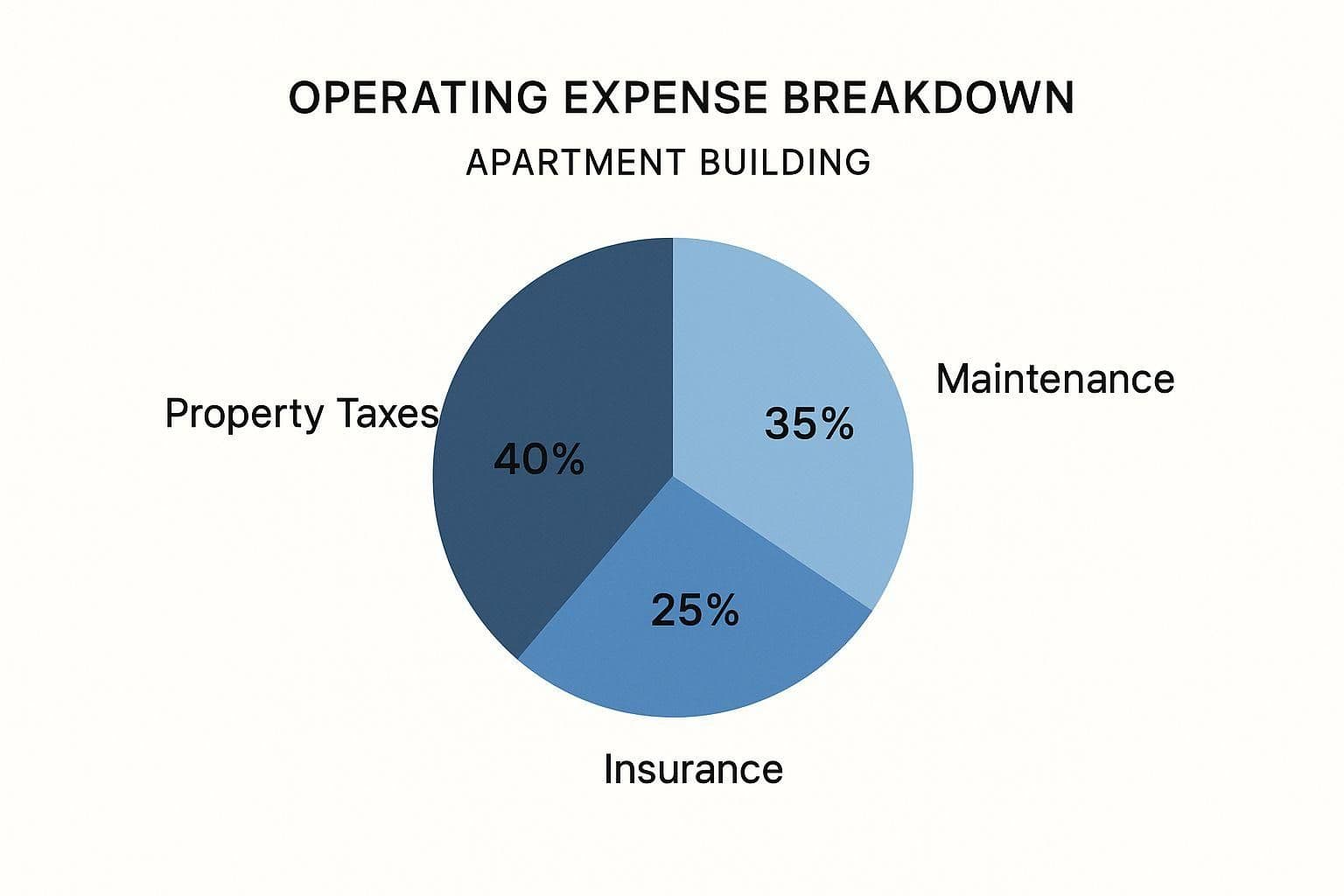 Infographic about how to value an apartment building
