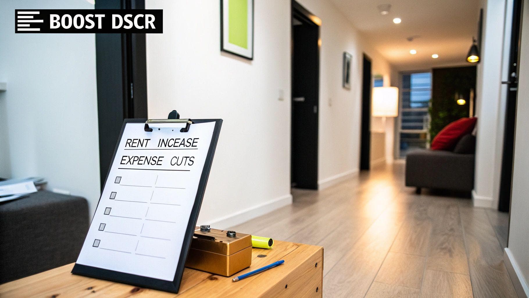 A person pointing at a whiteboard with upward-trending financial charts, illustrating strategic growth.