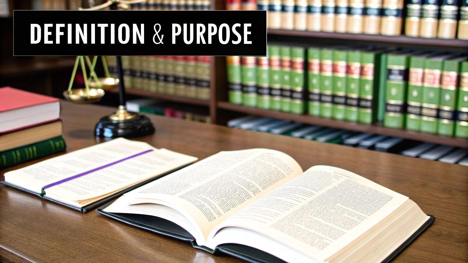 A stack of law books and a judge's gavel on a wooden desk, symbolizing legal regulations and investor protection.