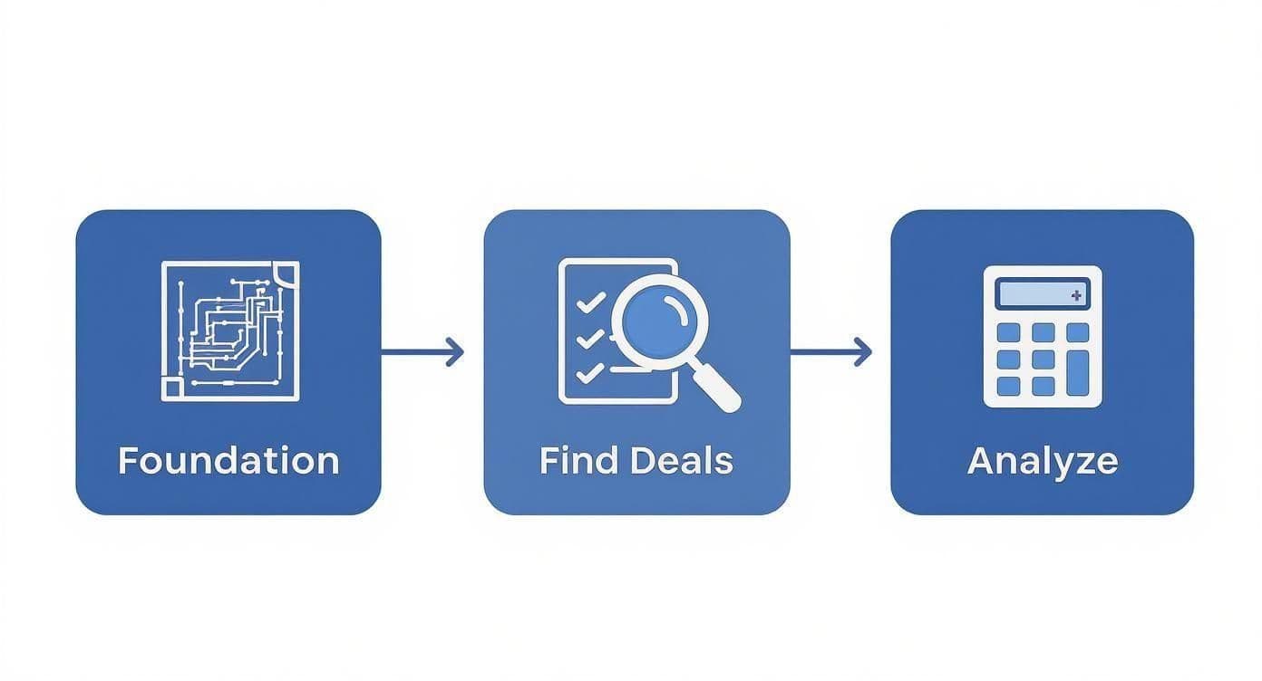 Infographic about how to invest in apartment complexes