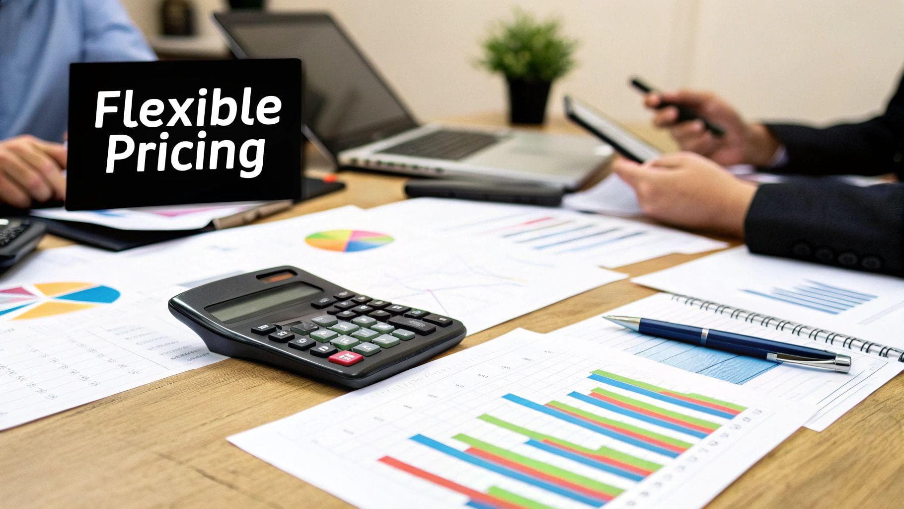 A team collaborating around a computer, planning the implementation of a new system.